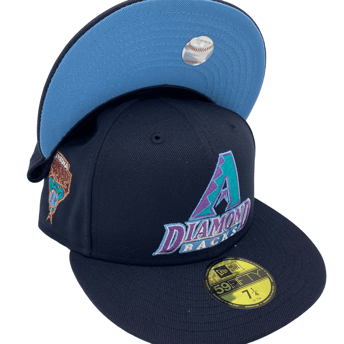 Arizona Diamondbacks New Era Blue JS Custom Side Patch 59FIFTY Fitted Hat, 7 7/8 / Blue