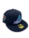 New Era Fitted Hat Arizona Diamondbacks New Era Navy Custom Side Patch 59FIFTY Fitted Hat