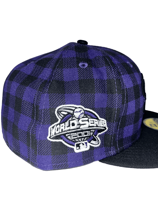 Arizona Diamondbacks New Era Plaid Top Custom Side Patch 59FIFTY Fitted Hat