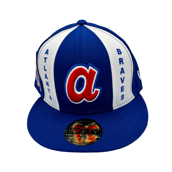 Atlanta Braves New Era Custom Blue Pinwheel Side Patch 59FIFTY Fitted Hat, 7 7/8 / Blue