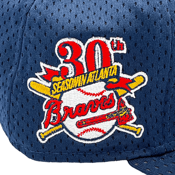 Atlanta Braves New Era Custom Navy Mesh Ninties Side Patch 59FIFTY Fitted Hat, 7 1/4 / Navy