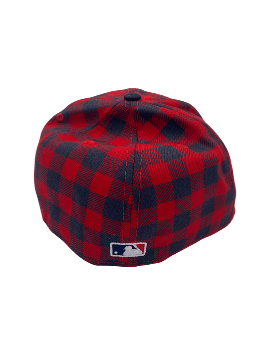 Atlanta Braves New Era Plaid Top Custom Side Patch 59FIFTY Fitted Hat