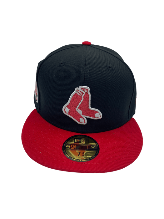 Boston Red Sox New Era Custom Black Movie Pack Side Patch 59FIFTY Fitted Hat, 7 5/8 / Black