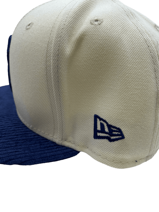Brooklyn Dodgers New Era Cream/Green Custom Side Patch 59FIFTY Fitted Hat, 7 1/4 / Cream