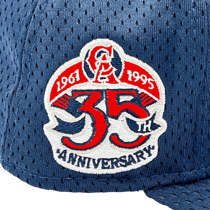 California Angels New Era Custom Navy Mesh Ninties Side Patch 59FIFTY Fitted Hat