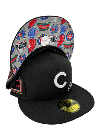 New Era Chicago Cubs Basic MLB 59FIFTY Fitted Hat, Black White / 8