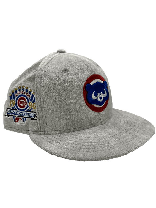 Chicago Cubs New Era Custom 59FIFTY Gray Metallic Suede Patch Fitted Hat, 7 5/8 / Gray