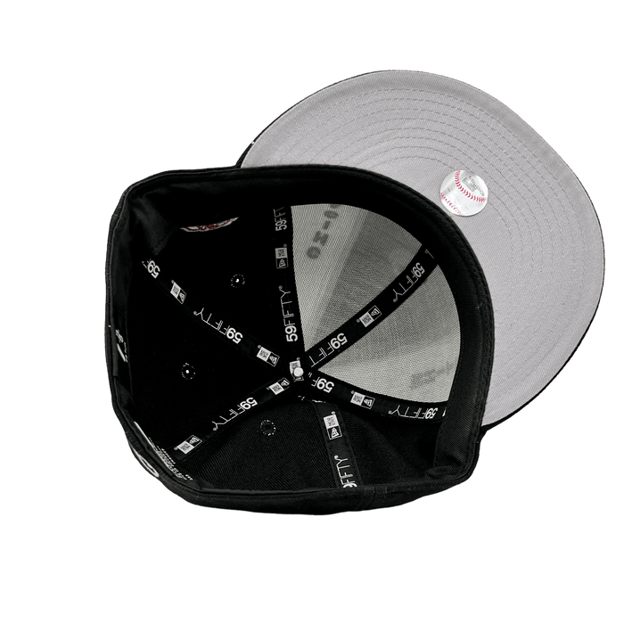 Boston Red Sox PINWHEEL White-Black Fitted Hat by New Era