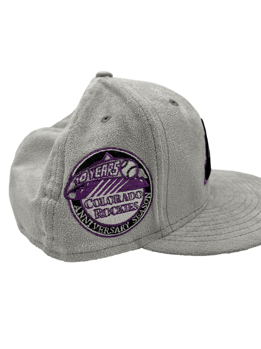 Pro Standard Colorado Rockies Off White Purple Undervisor Snapback Hat -  Hibbett