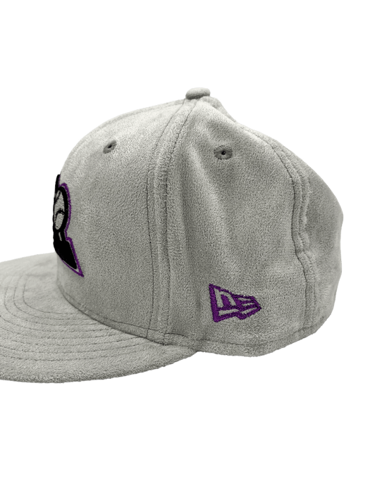 Colorado Rockies New Era Custom 59Fifty Gray Metallic Suede Patch Fitted Hat