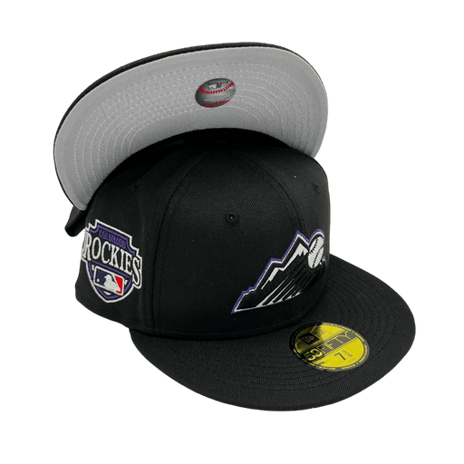 New Era Fitted Hat Colorado Rockies New Era Custom Black Fairway 59FIFTY Fitted Hat