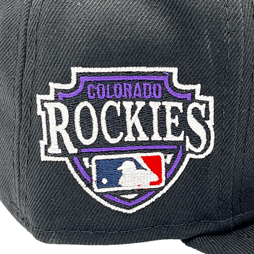 New Era Fitted Hat Colorado Rockies New Era Custom Black Fairway 59FIFTY Fitted Hat