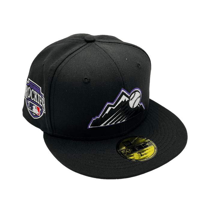 Colorado Rockies New Era Custom Black Fairway 59FIFTY Fitted Hat, 7 7/8 / Black