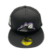 Colorado Rockies New Era Custom Black Mesh Ninties Side Patch 59FIFTY Fitted Hat
