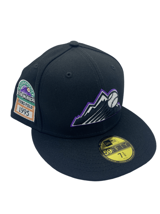 Colorado Rockies New Era Custom Black Patches All Over 59FIFTY Fitted Hat
