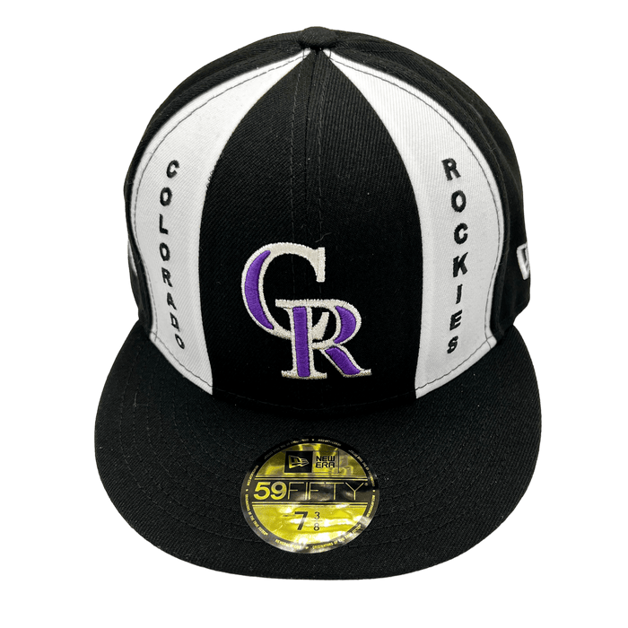 Colorado Rockies New Era Custom Black Pinwheel Side Patch 59FIFTY Fitted Hat