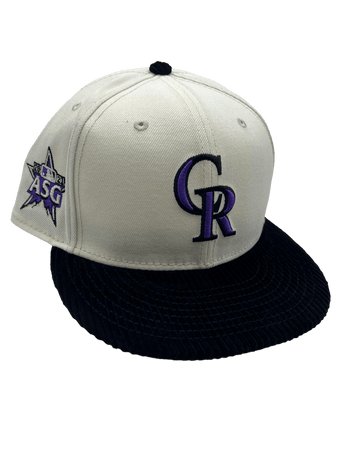 90's Colorado Rockies New Era 59 Fifty MLB Fitted Hat Size 7 1/8