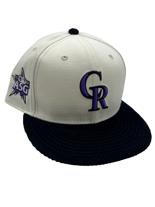 Texas Rangers New Era Custom Corduroy Brim Cream 59FIFTY Fitted Hat, 7 3/8 / Cream