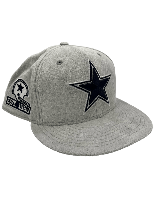 Dallas Cowboys New Era NFL Pop Gray Basic 59 FIFTY Red Cap