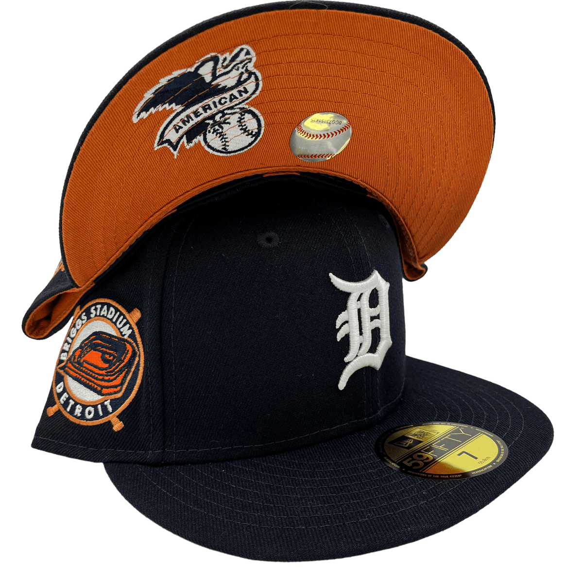 Detroit Tigers White Pink Brim New Era Fitted Hat 7 1/8