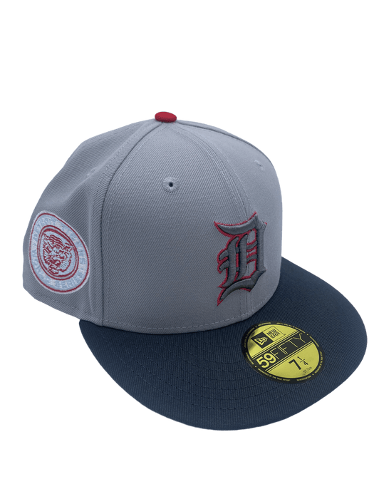 New Era Fitted Hat Detroit Tigers New Era Custom Gray Robocop Side Patch 59FIFTY Fitted Hat