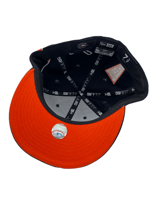 New Era Fitted Hat Detroit Tigers New Era Custom Navy Patches All Over 59FIFTY Fitted Hat