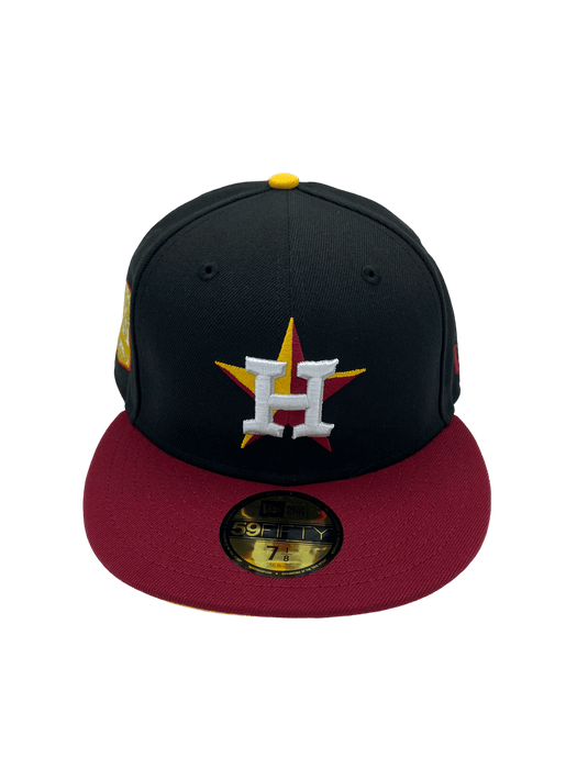 Houston Astros New Era Black Custom RD Side Patch 59FIFTY Fitted Hat, 7 5/8 / Black
