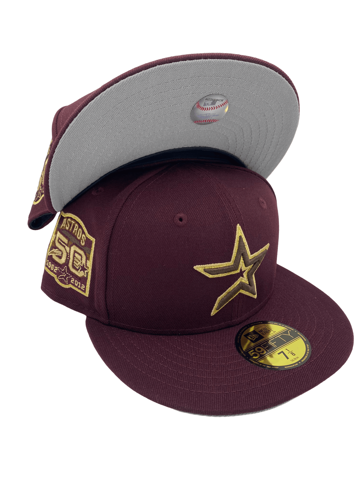 New Era 59 / 50 Hat - Boston Red Sox - Gold / Purple 7 1/2