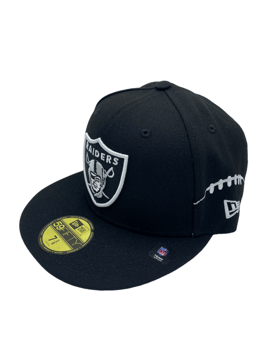 Las Vegas Raiders Local B6 Patches Black 59FIFTY Fitted Hat