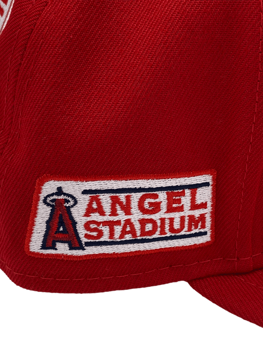 Men's Los Angeles Angels New Era Red 9/11 Memorial Side Patch 59FIFTY  Fitted Hat