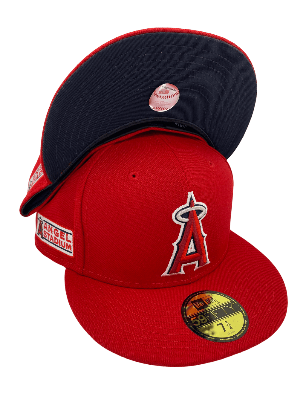 Los Angeles Angels California State Red 59Fifty Fitted Hat by MLB x New Era