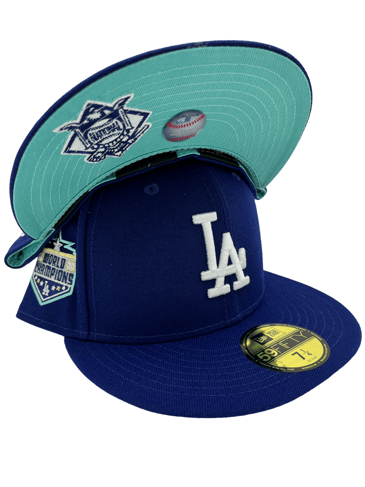 LA Dodgers Navy Blue 1988 World Series Side Patch Gray UV
