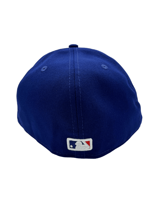 New Era Fitted Hat Los Angeles Dodgers New Era Custom 59Fifty Blue/Mint Visor Patch Fitted Hat