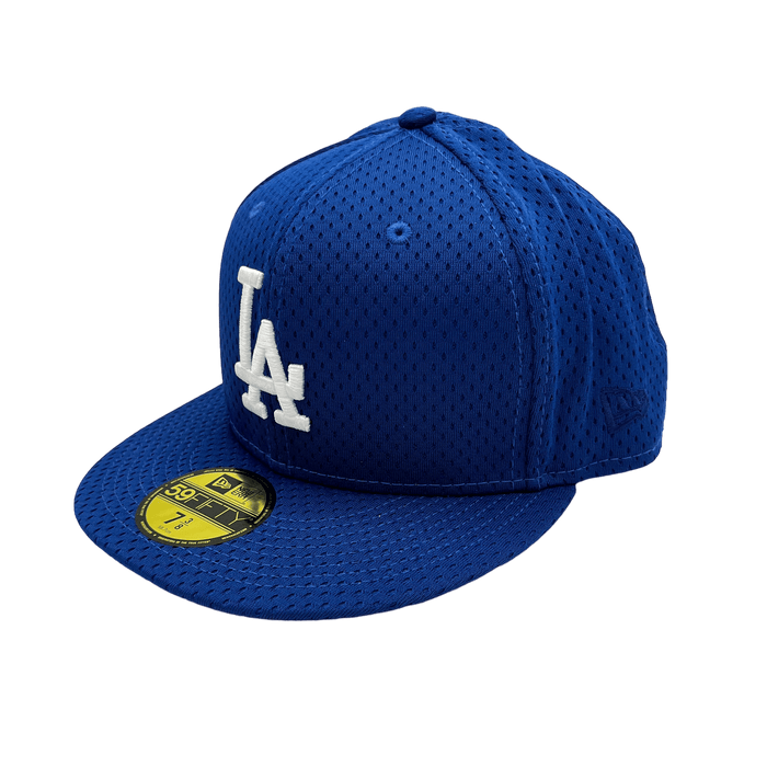 Los Angeles Dodgers New Era Custom Blue Mesh Ninties Side Patch 59FIFTY Fitted Hat