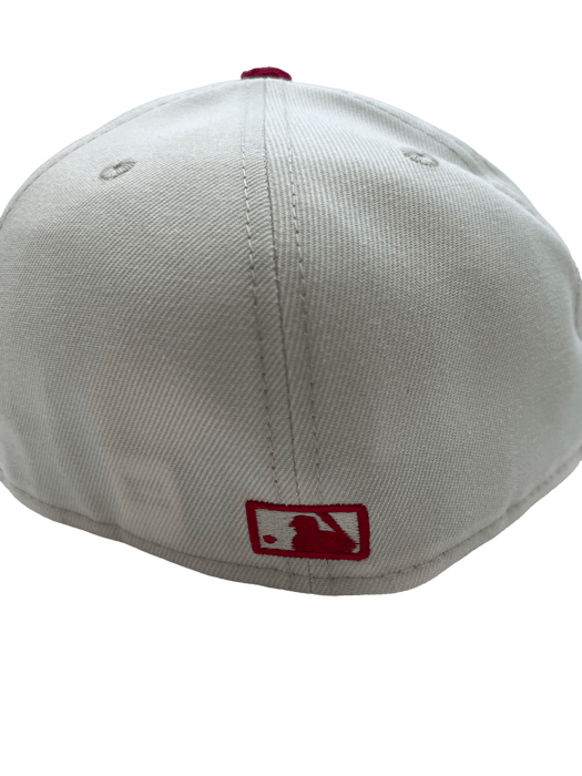 Red Backwards Fitted Cap
