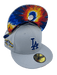 Los Angeles Dodgers New Era Custom Gray/Tie Dye Side Patch 59FIFTY Fitted Hat