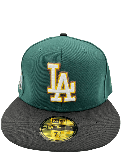 Los Angeles Dodgers New Era Custom FW Green Side Patch 59FIFTY Fitted Hat