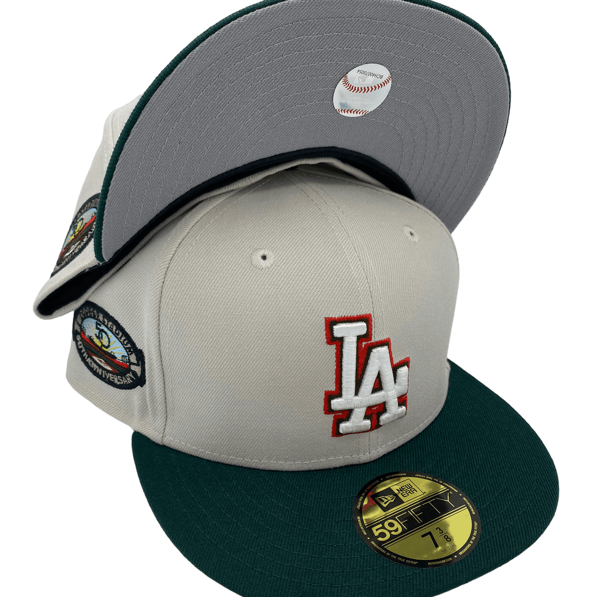 Men's Los Angeles Dodgers New Era Green White Logo 59FIFTY Fitted Hat