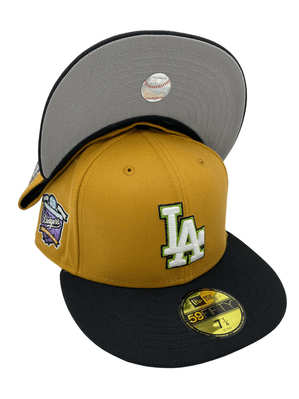 Los Angeles Dodgers New Era Custom G5 Tan Side Patch 59FIFTY Fitted Hat, 7 3/4 / Tan