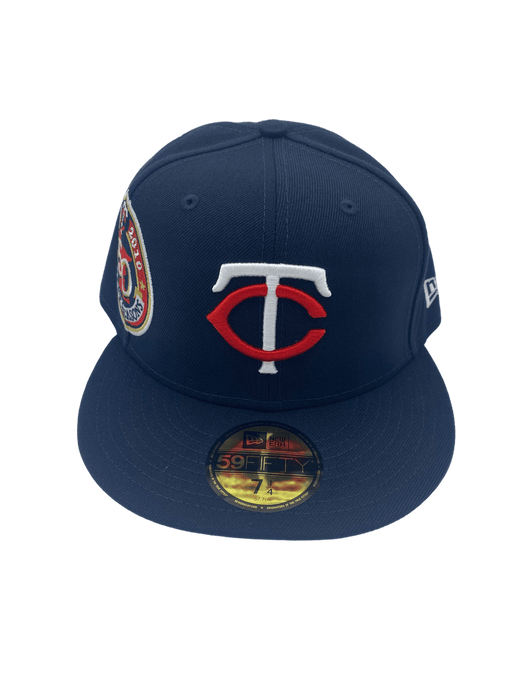 New Era Fitted Hat Minnesota Twins New Era Custom Embroidered Side Patch 59FIFTY Fitted Hat