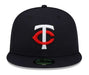 Minnesota Twins New Era Navy 2023 Authentic Collection Home 59FIFTY Fitted Hat