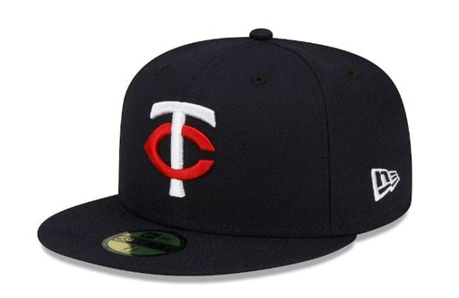 New Era Fitted Hat Minnesota Twins New Era Navy 2023 Authentic Collection Home 59FIFTY Fitted Hat