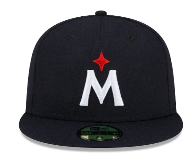 Men's New Era Navy Atlanta Braves Monochrome Camo 59FIFTY Fitted Hat