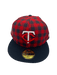 New Era Fitted Hat Minnesota Twins New Era Plaid Top Custom Side Patch 59FIFTY Fitted Hat