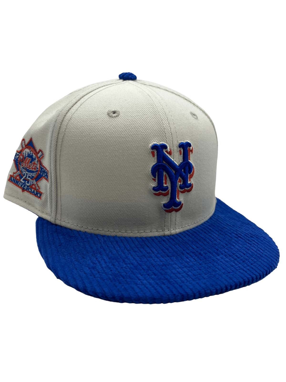 Men's New Era Red York Mets White Logo 59FIFTY Fitted Hat