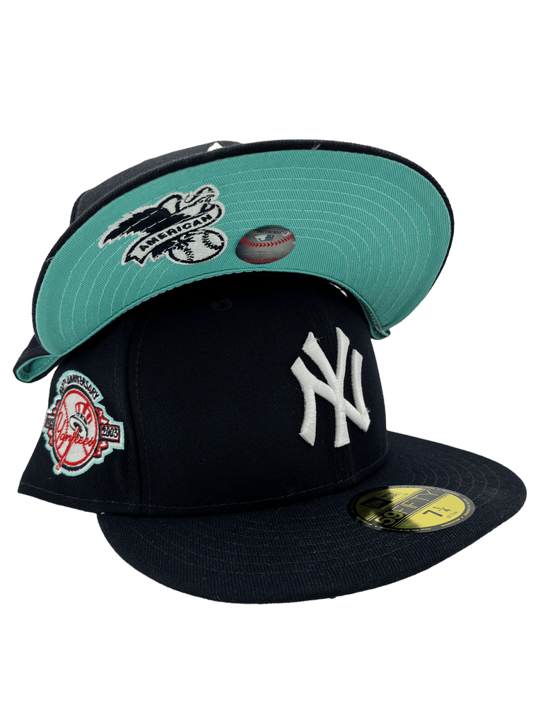 New York Yankees New Era Custom 59Fifty Navy Visor Patch Fitted 