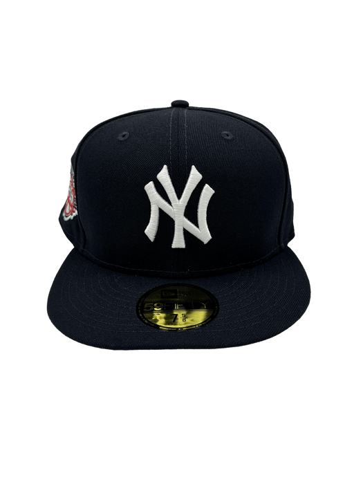 New York Yankees New Era Custom 59Fifty Navy Visor Patch Fitted Hat
