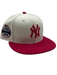 New Era Fitted Hat New York Yankees New Era Custom Corduroy Brim Cream 59FIFTY Fitted Hat