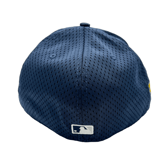 New York Yankees New Era Custom Navy Mesh Ninties Side Patch 59FIFTY Fitted Hat