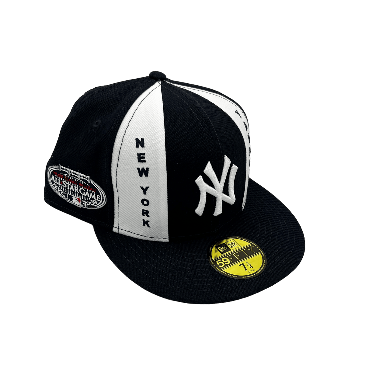 New York Yankees New Era Custom Navy Pinwheel Side Patch 59FIFTY Fitted Hat, 7 1/2 / Navy
